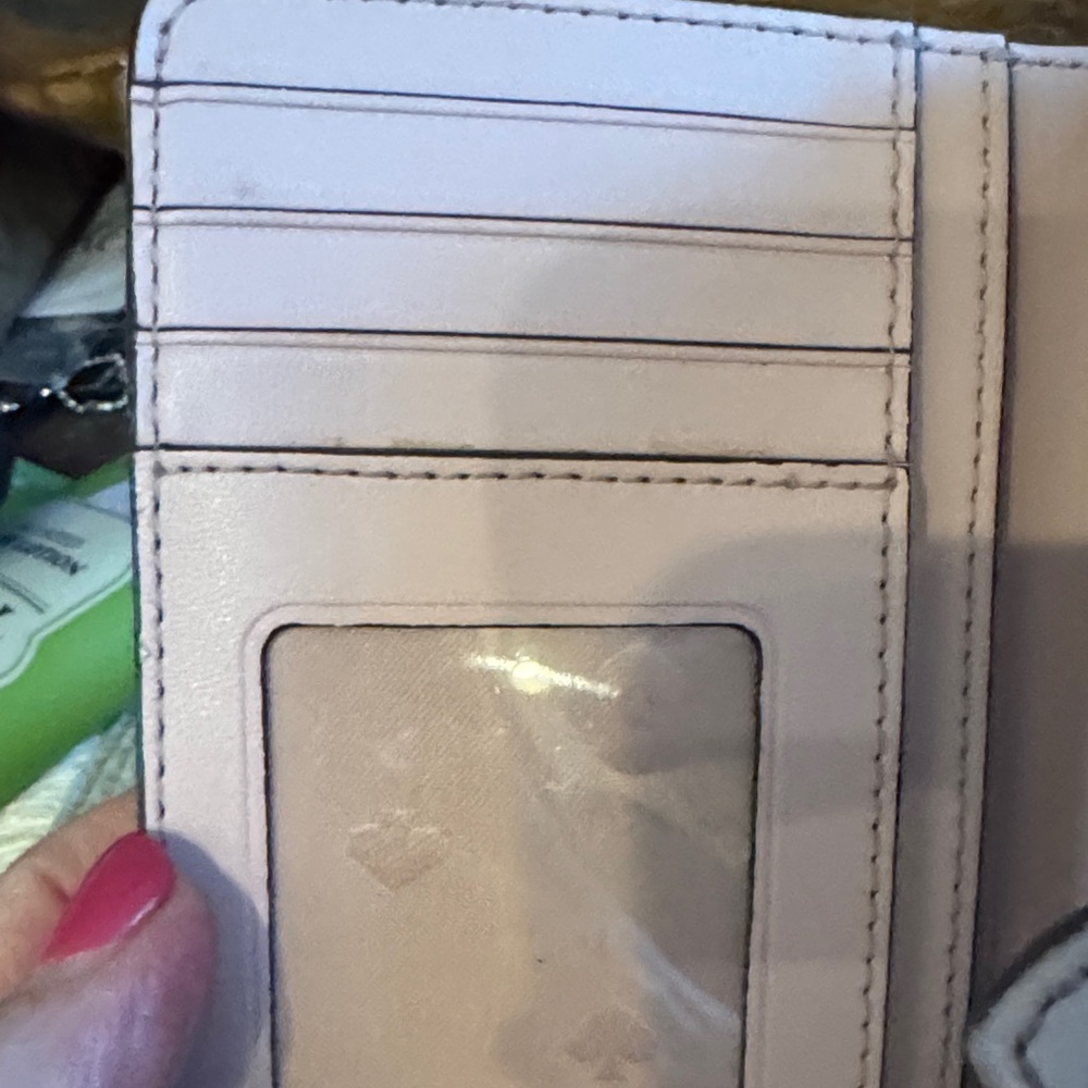 kate spade Quilted Leather Zip Wallet — Pale Pink - Picture 5 of 9